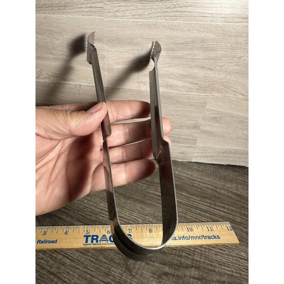 Vintage Ekco Eterna Stainless U.S.A. Ice Tongs Cooking Bar Utensil 9-1/4" - Picture 6 of 6